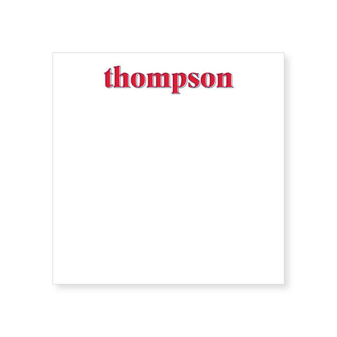 5.5" Square Notepad | layered name
