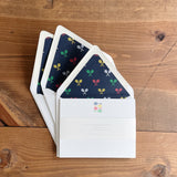 Tennis Notecard Set with lined envelopes