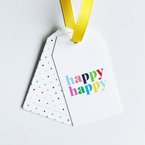 Happy Happy Hang Tag Set