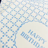 Set of 4 Letterpress Birthday Cards