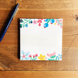 5.5" Square Notepad | floral, non-personalized