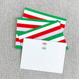 Petite Holiday Notecard Set, non-personalized | ho ho ho