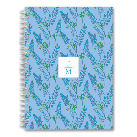 Custom Spiral Notebook // bluebonnet (two sizes)
