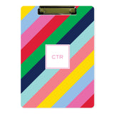 Personalized Clipboard // bold stripes