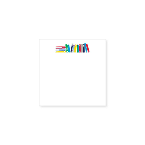 5.5" Square Notepad | library books, non-personalized