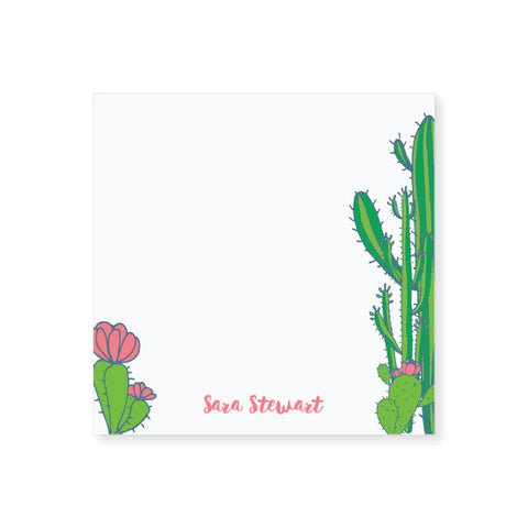 5.5" Square Notepad | cactus