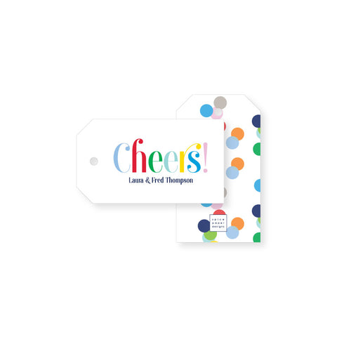 Cheers Gift Tag | cheerful, personalized