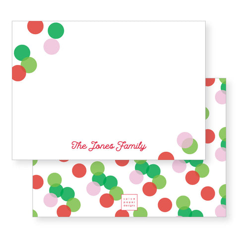 Petite Holiday Notecard, personalized | Confetti