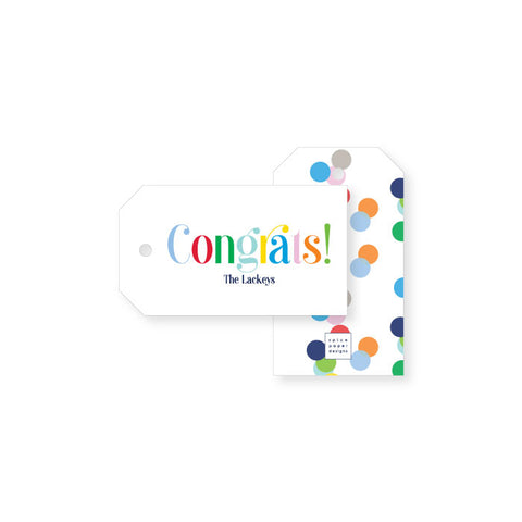 Congrats Gift Tag | cheerful, personalized