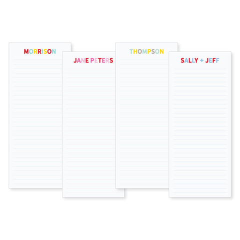 Slim Notepad | block letters