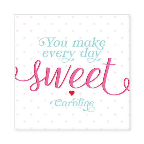 Valentine Sticker or Card // sweetness