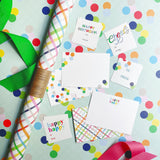 Confetti + Plaid Gift Wrap Sheets