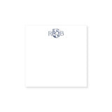 5.5" Square Notepad | floral monogram