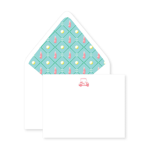 Golf Card Set with lined envelopes