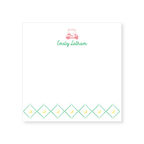 5.5" Square Notepad | golf