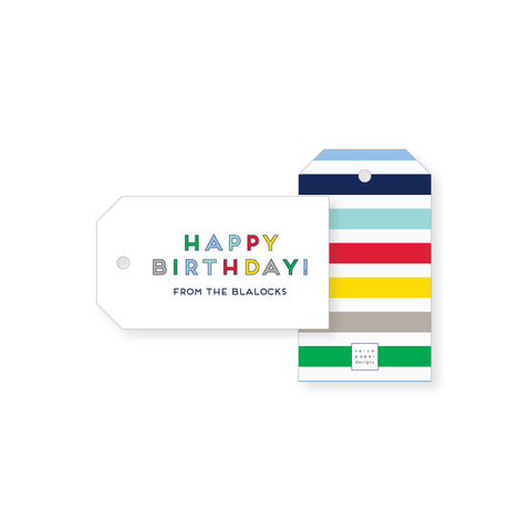 Happy Birthday Gift Tag | personalized