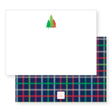 Petite Holiday Notecard Set, non-personalized | winter plaid