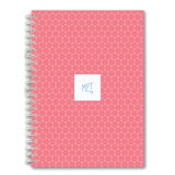 Custom Spiral Notebook // DIY honeycomb (two sizes)