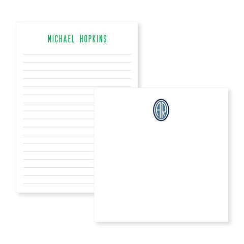 Masculine Collection // Notepad with Name or Monogram