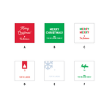 Holiday Gift Tag Stickers // 6 design options