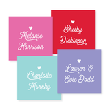 Gift Stickers + Tags in Script // 20 color options