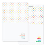 Folded Polka Dot Family Notecards // 4.25x5.5"
