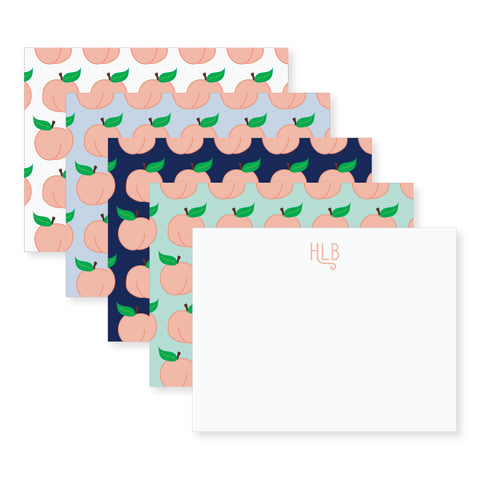 Peach Notecards // two sizes