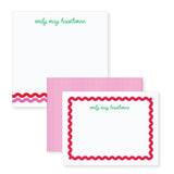 Ric Rac in Red + Peony // stationery bundle