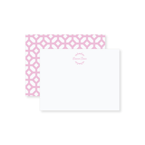 Girly Wreath Notecard // two sizes