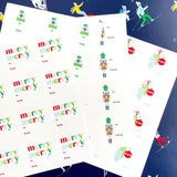 Holiday Gift Stickers Bundle B // 48 stickers