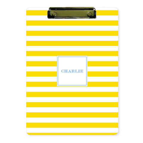 Personalized Clipboard // wide stripe (20 color options)