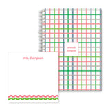 Notebook + notepad bundle // coral + green